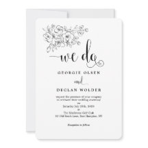 White Bouquet machen wir kalligraphische Hochzeits