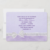 White Bow Abschluss Einladung (Vorderseite)