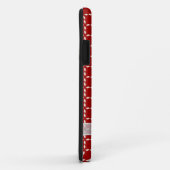 White Bow on Red Case-Mate iPhone Hülle (Hinten/Rechts)