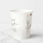 White Bow Sie bindet das Brautparty des Knotens Pappbecher (Rechts)