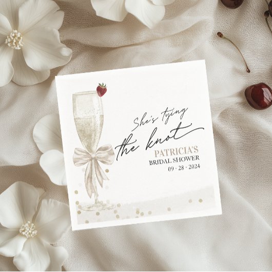 White Bow Sie bindet das Brautparty des Knotens Serviette