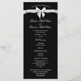 White Bow und Black Wedding Programm
