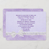 White Bow Wedding Vow Renewal Einladung (Vorne/Hinten)