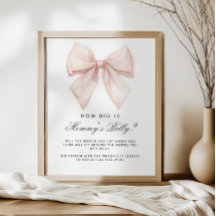 White Bow Wie groß ist Mama's Bauchduschenspiel