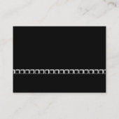 White Box Line - Schwarz Visitenkarte (Rückseite)