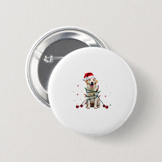 White Boxer Dog Ugly Christmas Sweater Funny Xmas Button (Vorne & Hinten)