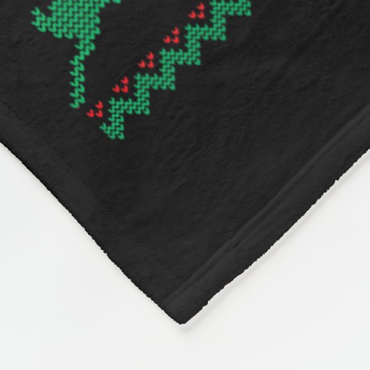 White Boxer Dog Ugly Christmas Sweater Funny Xmas Fleecedecke (Ecke)