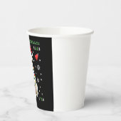 White Boxer Dog Ugly Christmas Sweater Funny Xmas Pappbecher (Links)