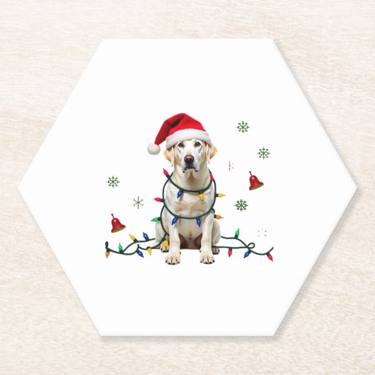 White Boxer Dog Ugly Christmas Sweater Funny Xmas Untersetzer (Vorderseite)