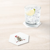 White Boxer Dog Ugly Christmas Sweater Funny Xmas Untersetzer (Vor Ort)