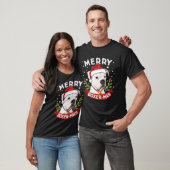 White Boxer Dog Weihnachtsjunge Mädchen Kinder T-Shirt (Unisex)