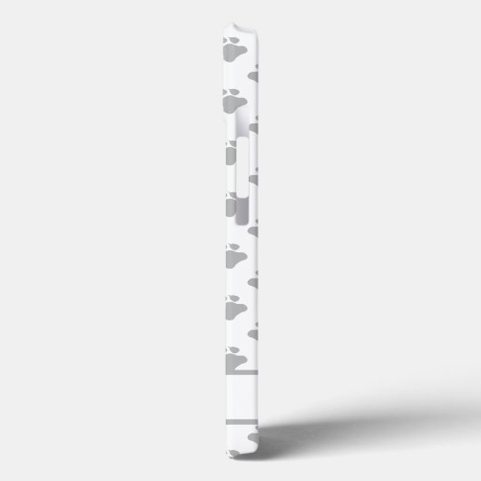 White Boxer Niedlicher Cartoon Dog & Name Case-Mate iPhone Hülle (Rückseite / Links)