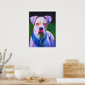 White Boxer Poster (Küche)