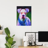 White Boxer Poster (Heimbüro)