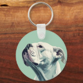 White Boxer Schlüsselanhänger (Rückseite)