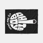 White Boy Of The Year  Fleecedecke (Vorderseite (Horizontal))