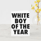 White Boy Of The Year For Men Boys Kids Funny  Karte (Gelbe Blume)