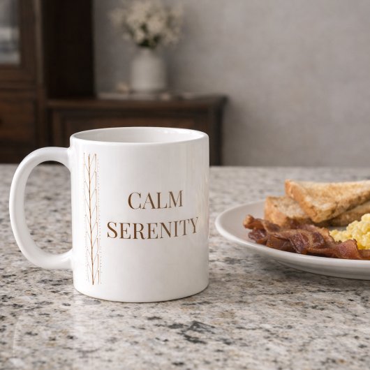 White Braid Serenity Classic Mug, 11 oz Kaffeetasse