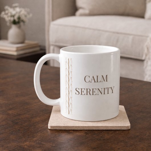 White Braid Serenity Classic Mug, 11 oz Kaffeetasse