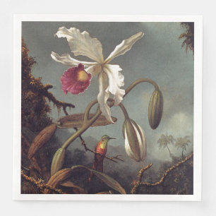 White Brazilian Orchid Serviette