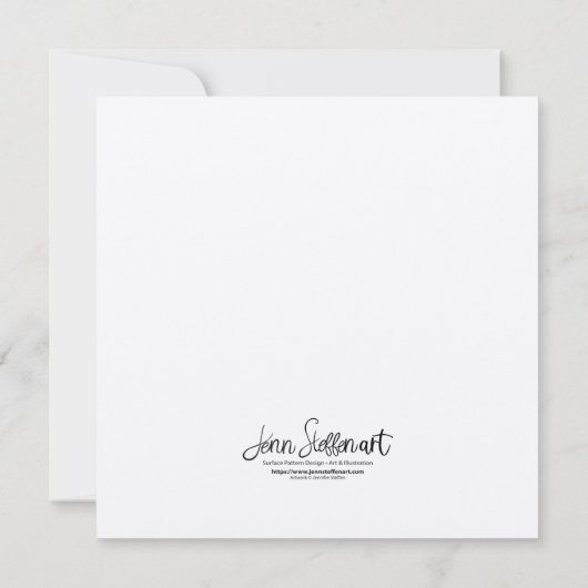 White Breastch Nuthatch Bird Art (Rückseite)