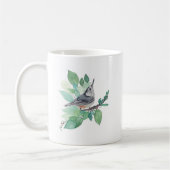 White Breastch Nuthatch Bird Art Tasse (Links)