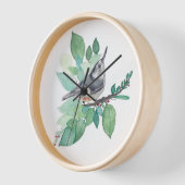 White Breastch Nuthatch Bird Zuhause Décor Wall Uhr (Winkel)