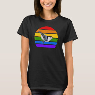 White Breastch Nuthatch Rainbow Bird Birdwatcher D T-Shirt