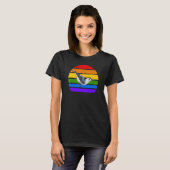 White Breastch Nuthatch Rainbow Bird Birdwatcher D T-Shirt (Vorne ganz)