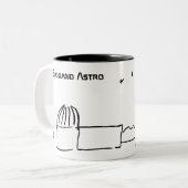 White Breckland Astro Tasse (mit Text) (Vorderseite Links)