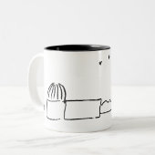 White Breckland Astro Tasse (ohne Text) (Vorderseite Links)