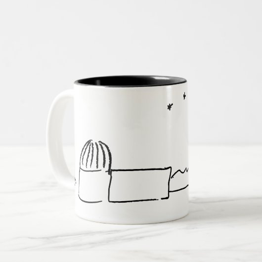 White Breckland Astro Tasse (ohne Text) (Vorderseite Links)