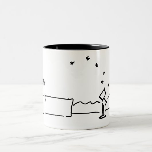 White Breckland Astro Tasse (ohne Text) (Mittel)