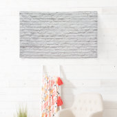 White Brick Wall Background Banner (Insitu)
