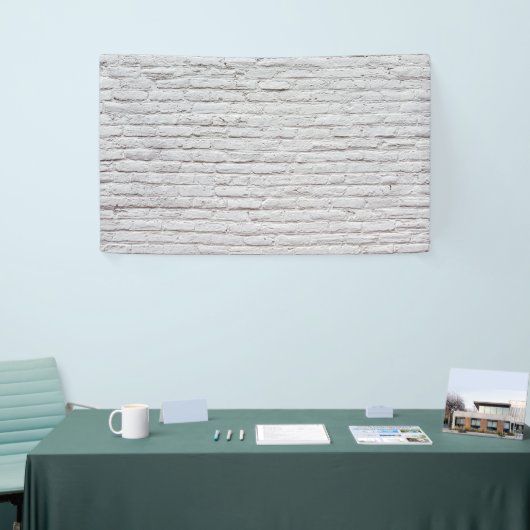 White Brick Wall Background Banner (Messeveranstaltung)