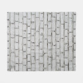 WHITE BRICK WALL FLEECEDECKE (Vorderseite (Horizontal))