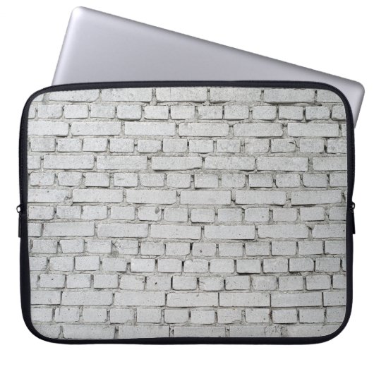 WHITE BRICK WALL LAPTOPSCHUTZHÜLLE (Vorderseite)