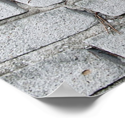 WHITE BRICK WALL POSTER (Ecke)