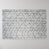 WHITE BRICK WALL POSTER (Vorne)