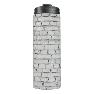 WHITE BRICK WALL THERMOSBECHER