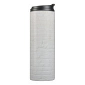 White brick wall thermosbecher (Nach links gedreht)