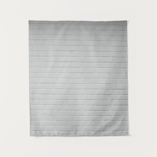 White brick wall wandteppich (Vorderseite)
