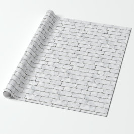 White Bricks Geschenkpapier