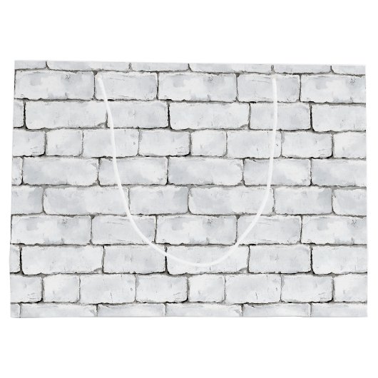 White Bricks Große Geschenktüte (Rückseite)