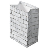 White Bricks Mittlere Geschenktüte (Vorderseite Schrägansicht)