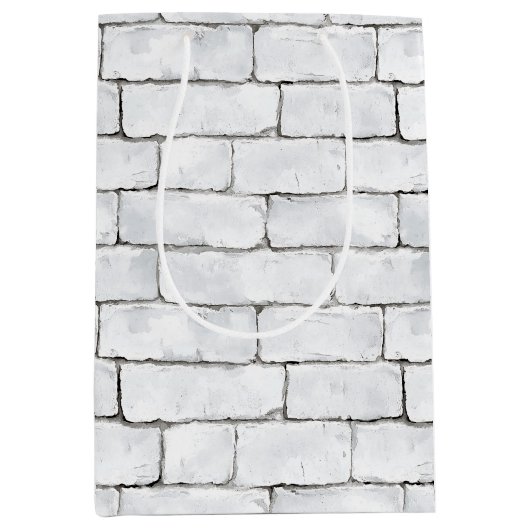 White Bricks Mittlere Geschenktüte (Vorderseite)