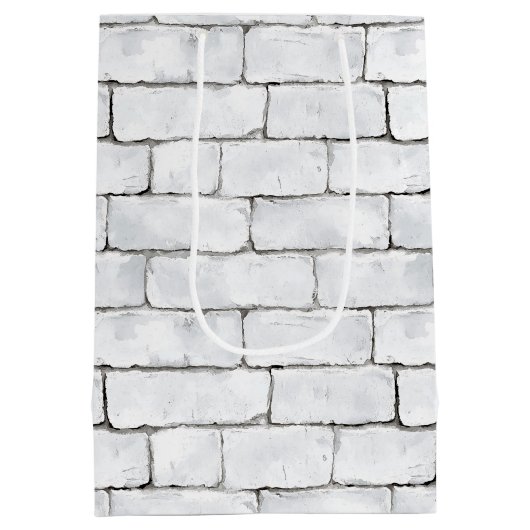 White Bricks Mittlere Geschenktüte (Rückseite)