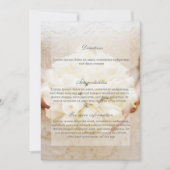 White Bridal Wedding Blume Bouquet Wegweiser Einladung (Vorderseite)