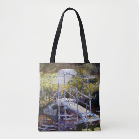 White Bridge von John Twachtman Tasche (Vorderseite)