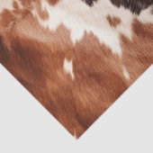 White Brown Cowhid Seidenpapier (Detail)